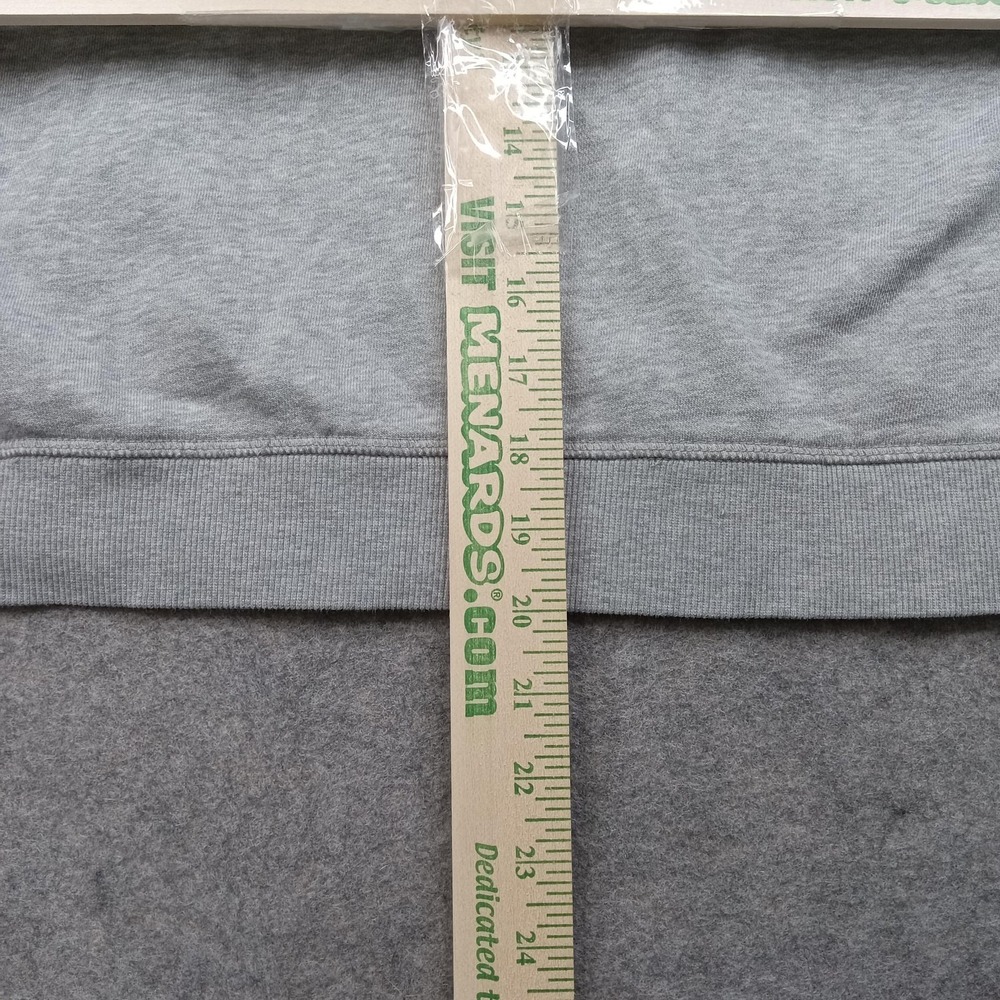 Tommy Jeans Hoodie Mens Large Gray Full Zip Fleece Sweatshirt Logo Stripe Sleeve - Picture 6 of 9